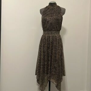 Sam Edelman Halter Neck Dress Animal Print - Size 6 - EUC
